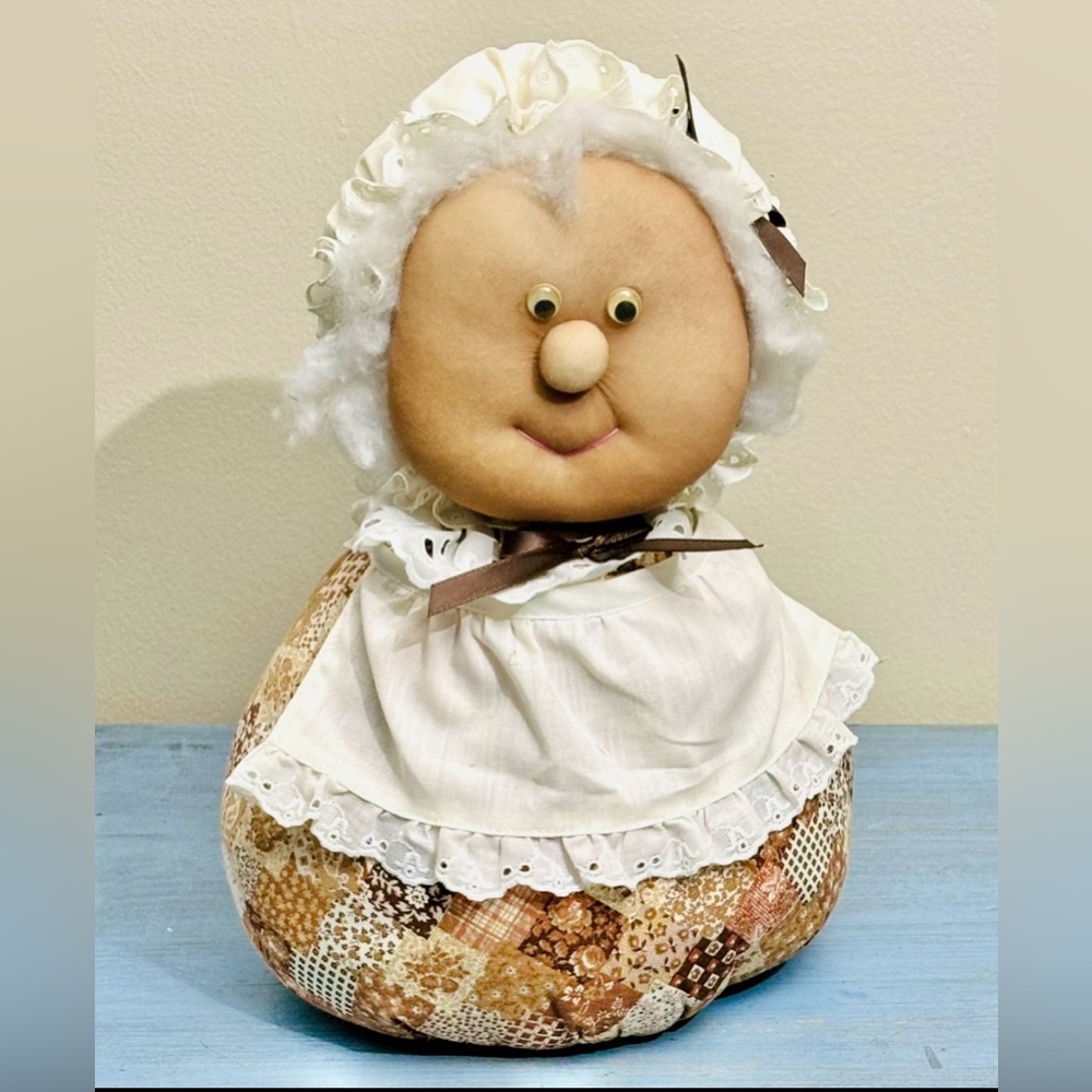 Patchwork Granny Doll Doorstop